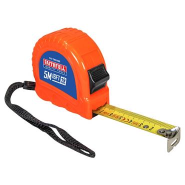 Twin Lock Tape Measure 5m/16ft (Width 19mm)