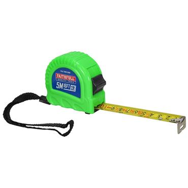 Twin Lock Tape Measure 5m/16ft (Width 19mm)