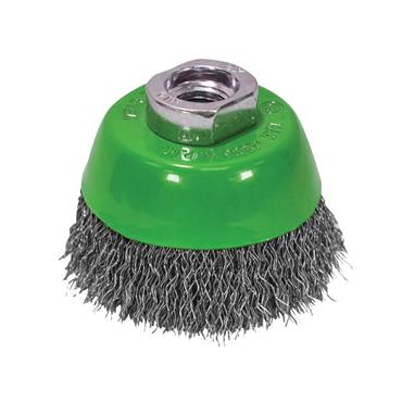 FAITHFULL WIRE CUP BRUSH 75xM14x2 S/STEEL 0.3MM