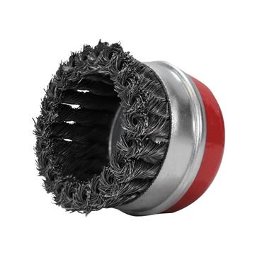 FAITHFULL WIRE CUP BRUSH T/KNOT 80xM14x2 0.5MM
