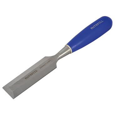 Bevel Edge Chisel Blue Grip 32mm (1.1/4in)
