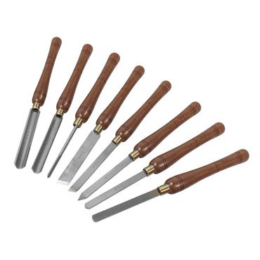HSS Turning Chisel Wooden Boxed Set, 8 Piece