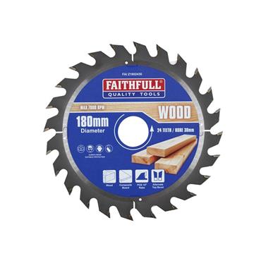 TCT Circular Saw Blade 180 x 30mm x 24T POS