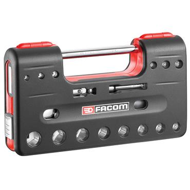 3/8in Drive 6-Point Detection Box Socket Set, 18 Piece