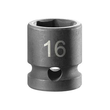 6-Point Stubby Impact Socket 1/2in Drive 16mm