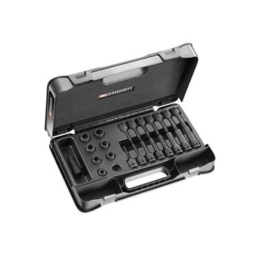 6-Point Stubby Impact Socket Set 1/2in SQDR, 23 Piece