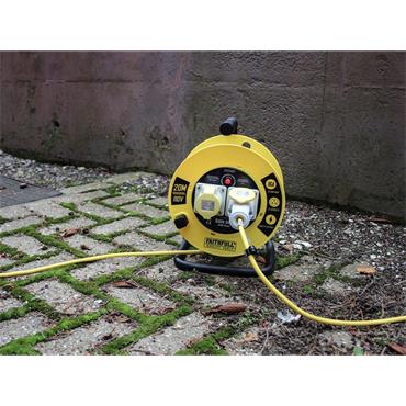 Open Cable Reel 110V 20m 16A 2 Socket (1.5mm Cable)