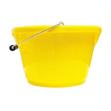 B4 Shallow Bucket Yellow 10 litre