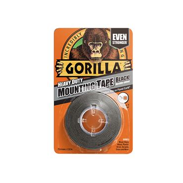 Gorilla Heavy-Duty Mounting Tape 25.4mm x 1.52m Black