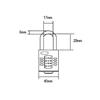 CP40 Combination Padlock 4-Wheel 40mm