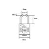 CP60 Combination Padlock 5-Wheel 60mm
