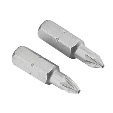 Pozidriv Insert Bits PZ1 25mm (Pack 2)