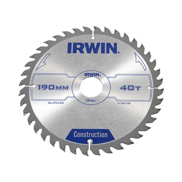 Construction Circular Saw Blade 190 x 30mm x 40T ATB