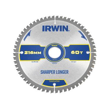 Construction Mitre Circular Saw Blade 216 x 30mm x 60T ATB/Neg