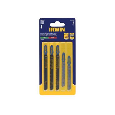 HCS/HSS T-Shank Jigsaw Blade Set, 5 Piece