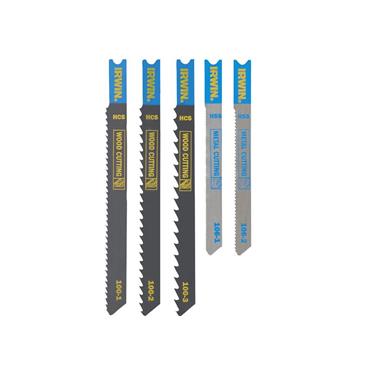 HCS/HSS U-Shank Jigsaw Blade Set, 5 Piece