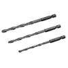 HSS Drill Bit Hex Shank Bit Set, 3 Piece