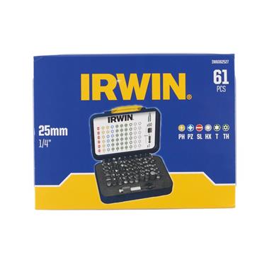 Colour Coded Screwdriver Bit Set, 61 Piece