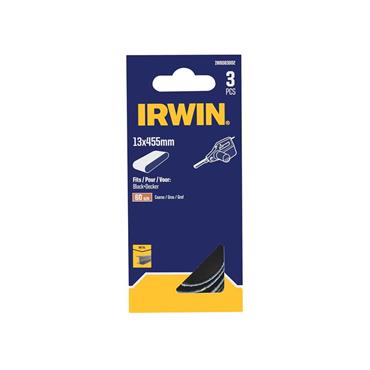 Powerfile Zirconium Sanding Belt 13 x 455mm 60G (Pack 3)