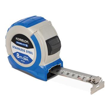 Stainless Steel PowerBladeâ„¢ Pocket Tape 8m/26ft (Width 27mm)