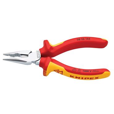 08 26 145 VDE High Leverage Needle Nose Pliers 145mm
