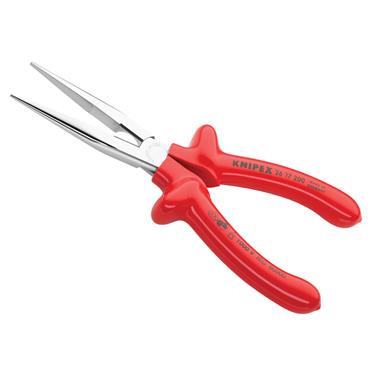 VDE Snipe Nose Side Cutting Pliers Dipped Handles 200mm
