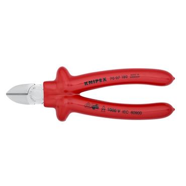 70 07 180 VDE Diagonal Cutters, Dipped 180mm