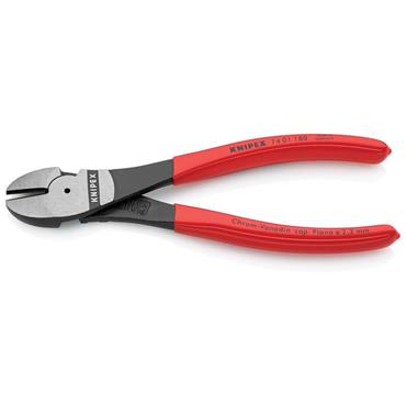 74 01 180 High Leverage Diagonal Cutters Plastic Coated Grip 180mm