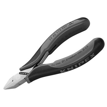 77 42 115 ESD Electronics Diagonal Cutters Pointed Head, Non Bevelled 115mm