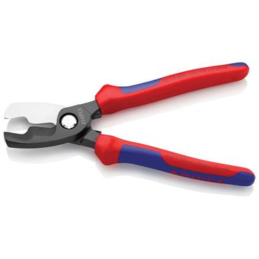 Cable Shears with Twin Cutting Edge Multi-Component Grip 200mm