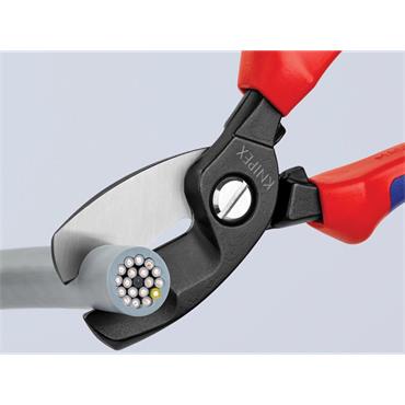 Cable Shears with Twin Cutting Edge Multi-Component Grip 200mm