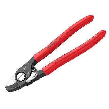 Cable Shears Plastic Coated Grip with Return Spring 165mm