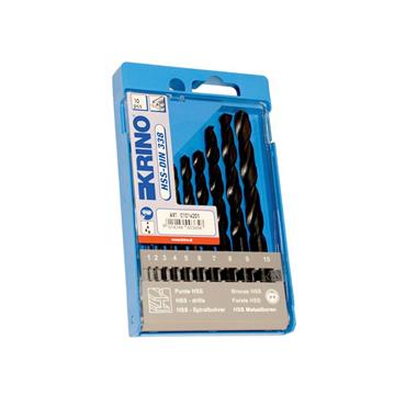 Rolled HSS Twist Drill Bit Set, 10 Piece