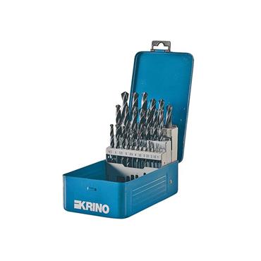 Rolled HSS Twist Drill Bit Set, 19 Piece
