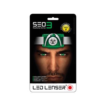 SEO3 LED Headlamp - Green (Test-It Pack)
