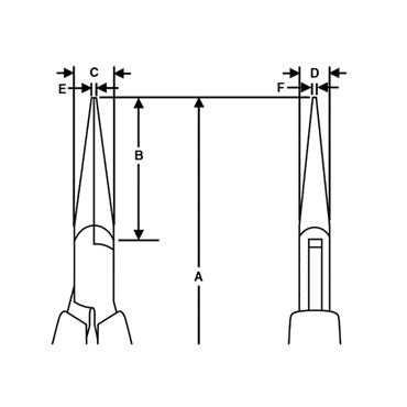 Supreme Long Snipe Nose Smooth Jaw Pliers 132mm