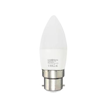Wi-Fi LED BC (B22) Opal Candle Dimmable Bulb, White + RGB 470 lm 5.5W