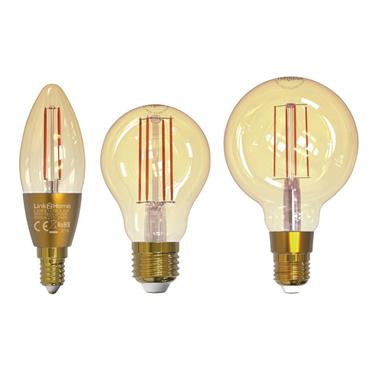 Wi-Fi LED SES (E14) Candle Filament Dimmable Bulb, White 400 lm 4.5W