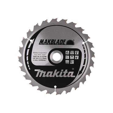 B-32708 MAKBLADE Mitre Saw Blade 190 x 20mm x 24T