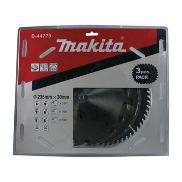 D-44775 TCT Circular Saw Blade Triple Pack 235 x 30mm x 20/48/60T