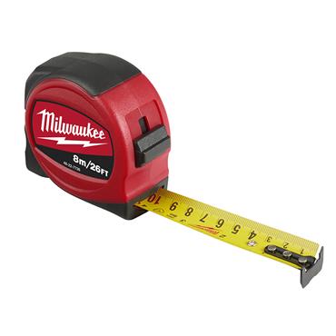 Slimline Tape Measure 8m/26ft (Width 25mm)