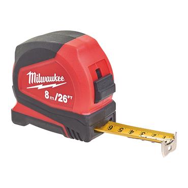 Pro Compact Tape Measure 8m/26ft (Width 25mm)