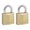 Solid Brass 20mm Padlock 3-Pin - Keyed Alike x 2