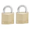 Solid Brass 30mm Padlock 4-Pin - Keyed Alike x 2