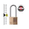 Solid Brass 40mm Padlock 4-Pin - 51mm Shackle