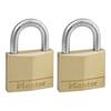 Solid Brass 40mm Padlock 4-Pin - Keyed Alike x 2