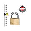 Solid Brass 60mm Padlock 5-Pin