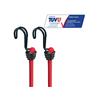 Twin Wire Bungee Cord 60cm Red 2 Piece