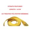 Ratchet Tie-Down J-Hooks 4.50m