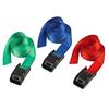 Lashing Strap with Metal Buckle, Coloured 2.5m 150kg (Pack 2)